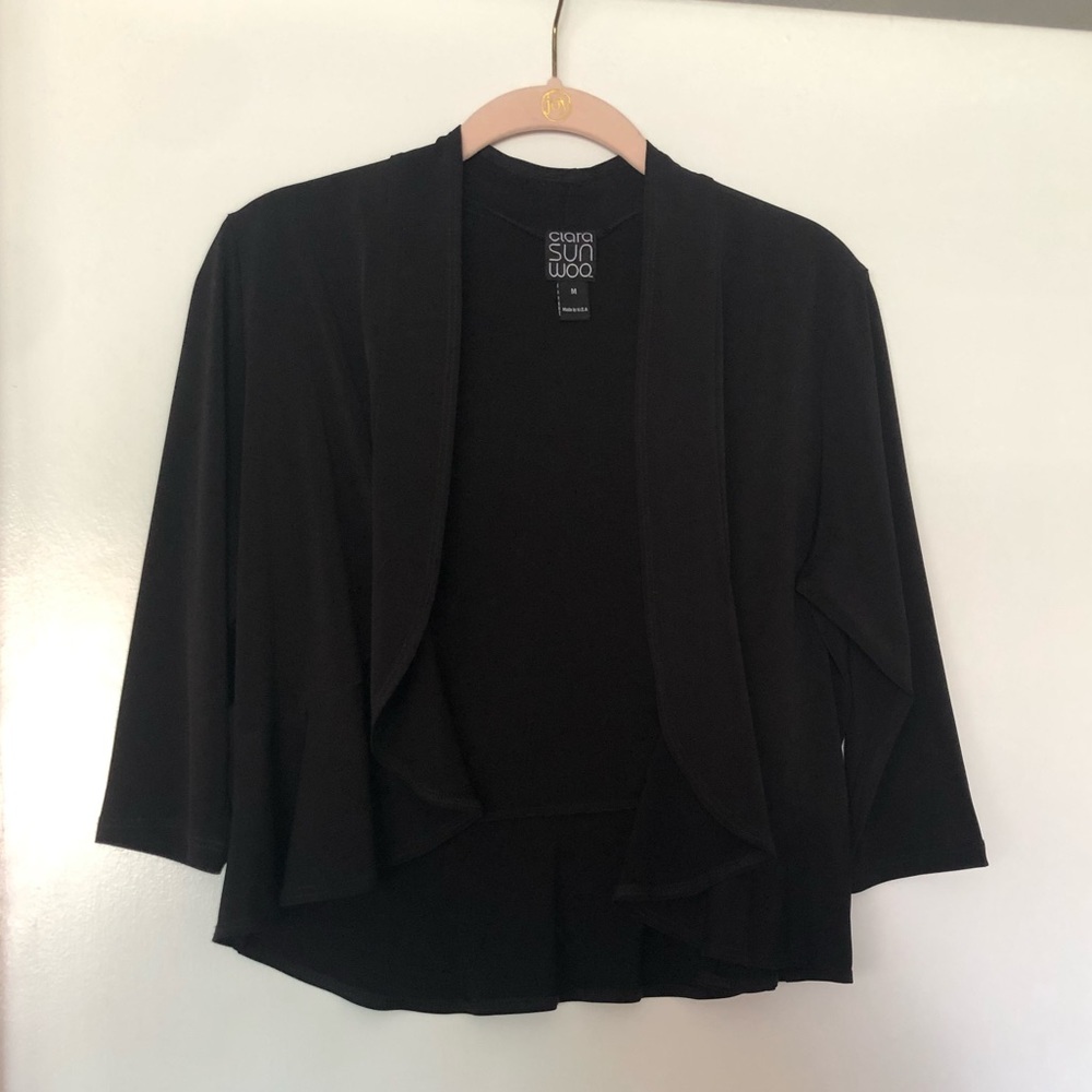 Clara Sun Woo Black Sweater Cardigan M